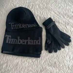 TIMBERLAND SCARF, GLOVE & HAT set (new)